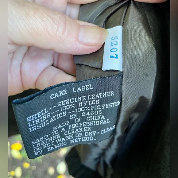 Men’s NRA Leather Bomber Jacket Coat NWT - Picture 7 of 8